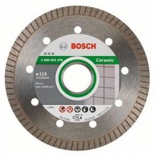 BOSCH Best for Ceramic Extra-Clean Turbo Diamantový dělicí kotouč, 115 x 22,23 x 1,4 x 7 mm 2608602478