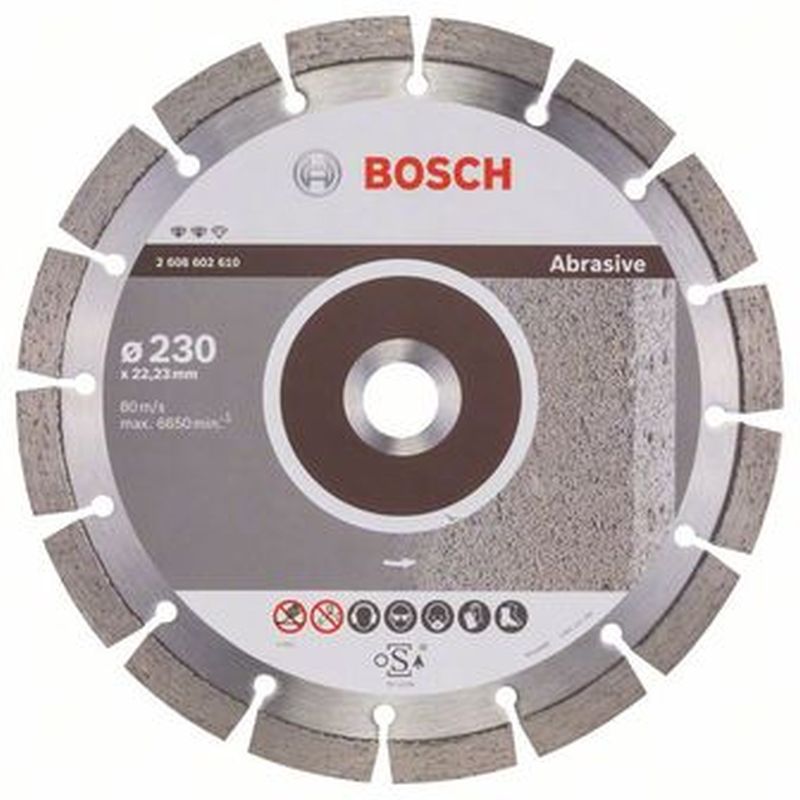 BOSCH Expert for Abrasive Diamantový dělicí kotouč, 230 x 22,23 x 2,4 x 12 mm 2608602610