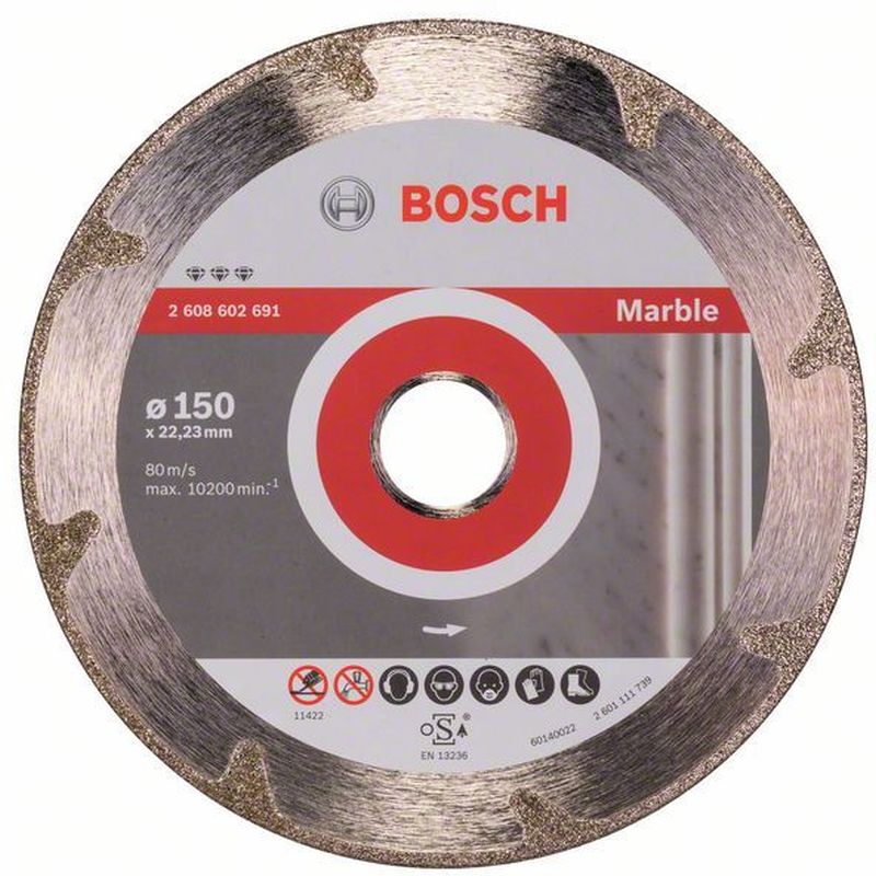 BOSCH Best for Marble Diamantový dělicí kotouč, 150 x 22,23 x 2,2 x 3 mm 2608602691