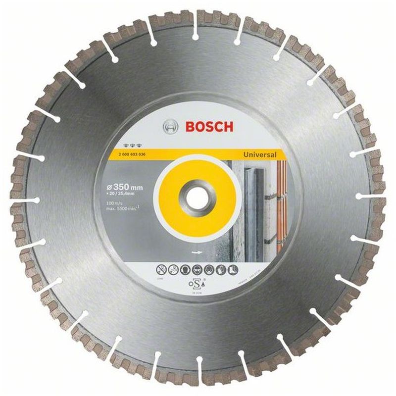 BOSCH Best for Universal Diamantový dělicí kotouč, 350 x 20/25,40 x 3,3 x 15 mm 2608603636 BOSCH Best for Universal Diamantový dělicí kotouč, 350 x 20/25,40 x 3,3 x 15 mm 2608603636