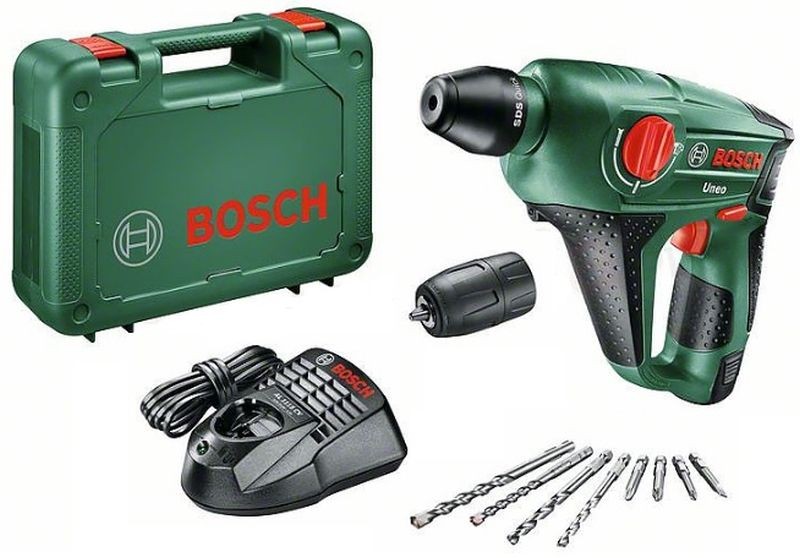 BOSCH Uneo Aku vrtací kladivo 12 V + 1x akumulátor 2,5 Ah 0603984027