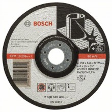 BOSCH Expert for Inox Hrubovací kotouč profilovaný, 150x22,23x6mm 2608602489