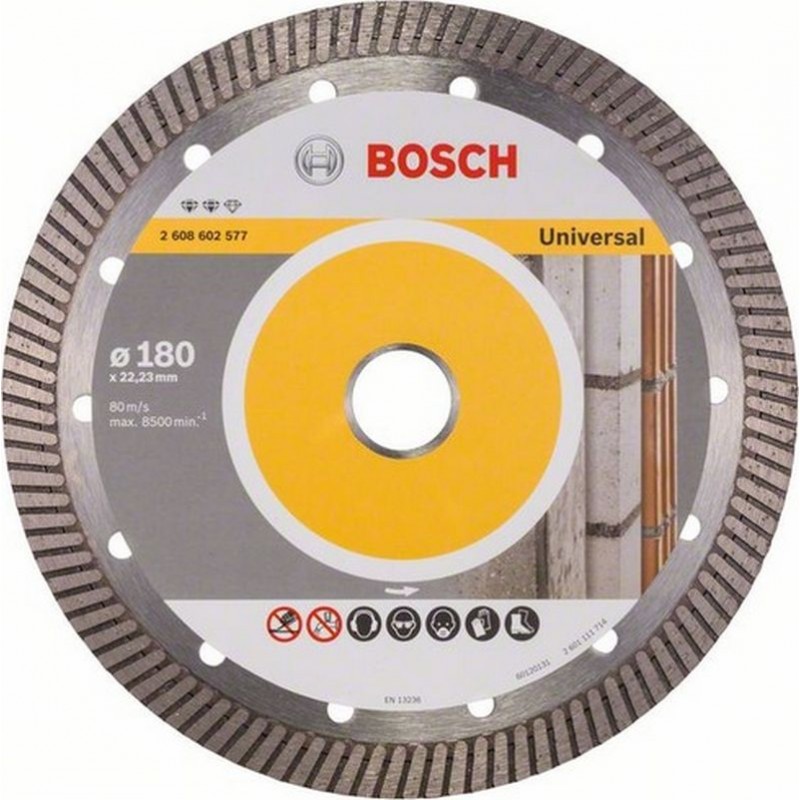 BOSCH Expert for Universal Turbo Diamantový dělicí kotouč, 180 x 22,23 x 2,4 x 12 mm 2608602577 BOSCH Expert for Universal Turbo Diamantový dělicí kotouč, 180 x 22,23 x 2,4 x 12 mm 2608602577