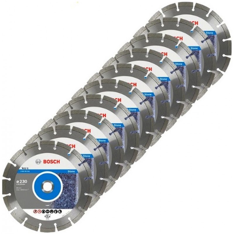 BOSCH Standard for Stone Diamantový dělicí kotouč, 230 x 22,23 x 2,3 x 10 mm, 10ks 2608603238 BOSCH Standard for Stone Diamantový dělicí kotouč, 230 x 22,23 x 2,3 x 10 mm, 10ks 2608603238