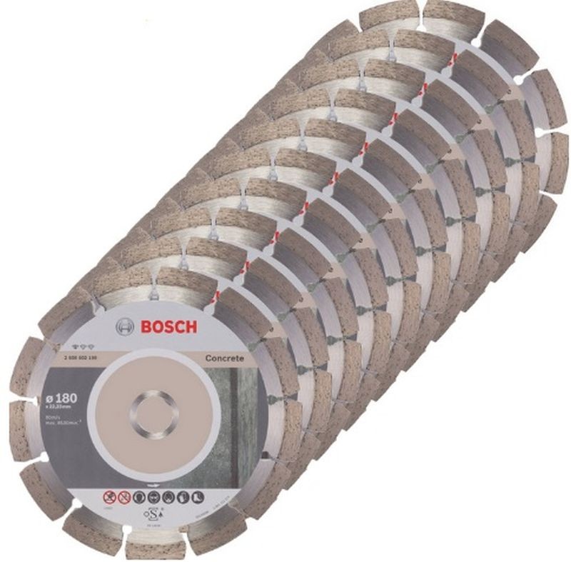 BOSCH Standard for Concrete Diamantový dělicí kotouč, 180 x 22,23 x 2 x 10 mm, 10ks 2608603242 BOSCH Standard for Concrete Diamantový dělicí kotouč, 180 x 22,23 x 2 x 10 mm, 10ks 2608603242