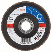 BOSCH Expert for Metal Lamelový brusný kotouč X551, 125x22,23mm, 40, 2608606716