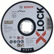 BOSCH X-LOCK Expert for Inox Plochý řezný kotouč, 125×1,6×22,23 mm 2608619265