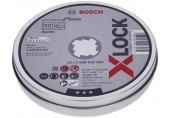 BOSCH X-LOCK Standard for Inox Plochý řezný kotouč, 125×1×22,23 mm, 10ks 2608619267