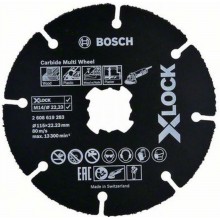 BOSCH X-LOCK CMW Řezací kotouč, 115x22,23x1mm, 10ks 2608619368