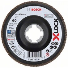 BOSCH X-LOCK Best for Metal Lamelový brusný kotouč X571, 115x22,23mm, G40, 2608621763