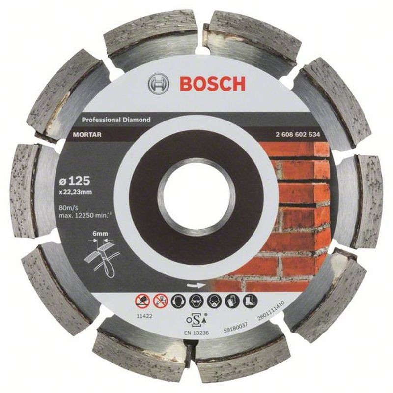 BOSCH Expert for Mortar Diamantový dělicí kotouč, 125mm 2608602534 BOSCH Expert for Mortar Diamantový dělicí kotouč, 125mm 2608602534