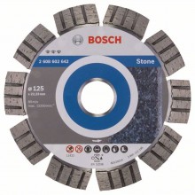 BOSCH Best for Stone Diamantový dělicí kotouč, 125 x 22,23 x 2,2 x 12 mm 2608602642