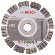 BOSCH Diamantový dělicí kotouč Best for Concrete, 150mm 2608602653