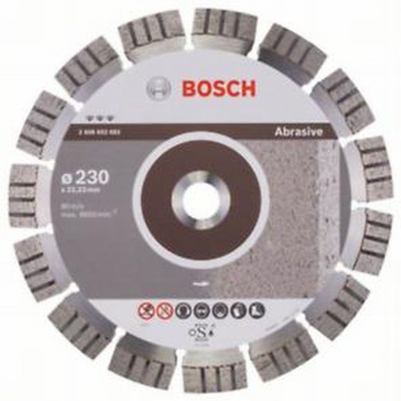 BOSCH Best for Abrasive Diamantový dělicí kotouč, 230 x 22,23 x 2,4 x 15 mm 2608602683