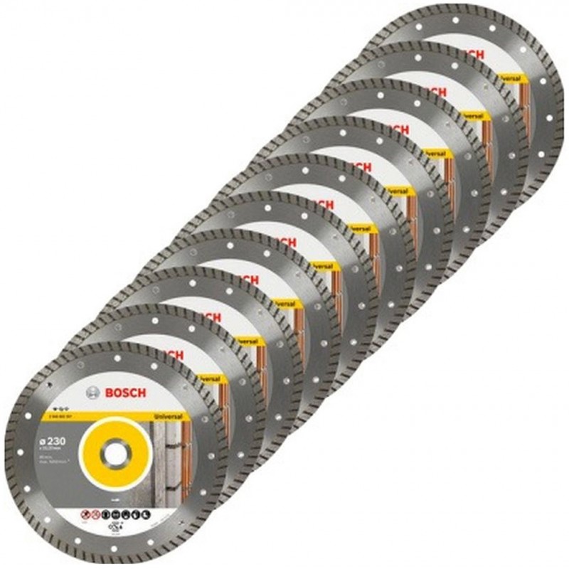 BOSCH Standard for Universal Turbo Diamantový dělicí kotouč, 230x22,23x2,5x10mm, 10ks 2608603252