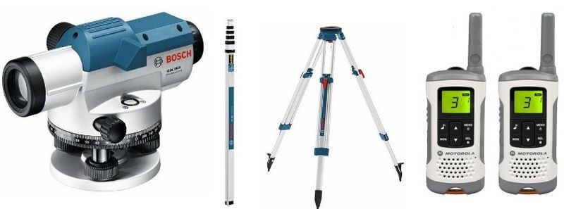 BOSCH GOL 26 D Professional Optický nivelační přístroj + sada vysílaček Motorola 0.615.994.00E BOSCH GOL 26 D Professional Optický nivelační přístroj + sada vysílaček Motorola 0.615.994.00E