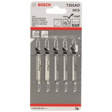 BOSCH Pilový plátek do kmitací pily T 101 AO, 83 mm, 5 ks 2608630031