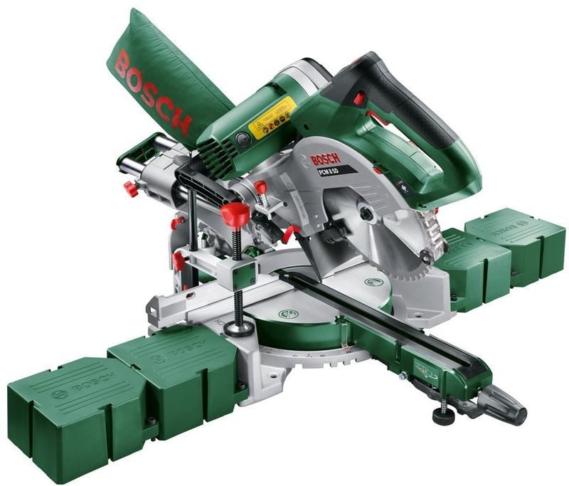 BOSCH PCM 8 SD kompaktní stolní kapovací pila 0603B11000 BOSCH PCM 8 SD kompaktní stolní kapovací pila 0603B11000