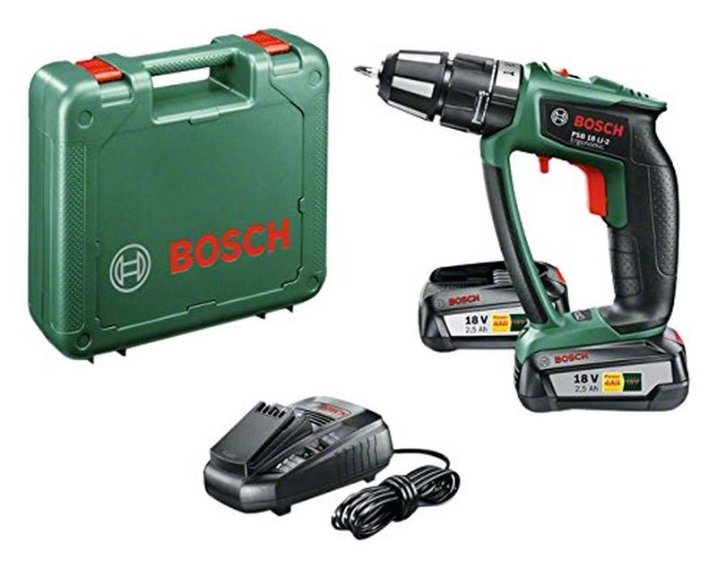 BOSCH PSB 18 LI-2 Ergonomic (2 x aku 2,5 Ah) Aku příklepový šroubovák 06039B0301