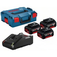 BOSCH Profesionální sada 3× akumulátor GBA 18V 5.0Ah+GAL 18V-40 v L-BOXXu 136 0615990L3T