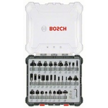 BOSCH Smíšená sada tvarových fréz s vřetenem 8 mm, 30 ks 2607017475