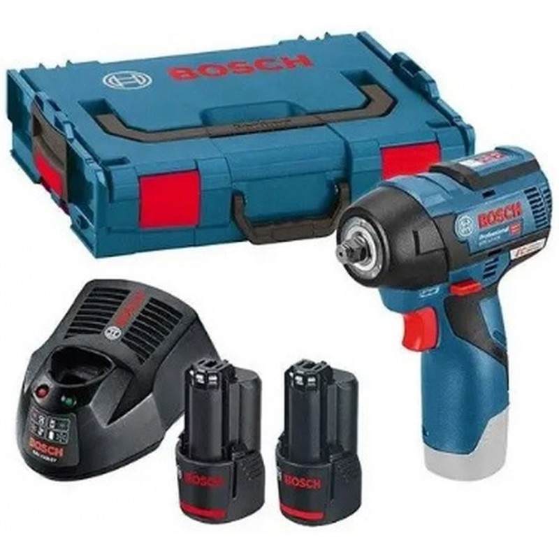 BOSCH GDS 12V-115 Aku Utahovák + 2× GBA 12V 2.5Ah+L-BOXX 06019E0103