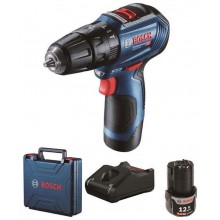 BOSCH GSB 12V-30 Akumulátorový kombinovaný šroubovák, 12V, 2x 2,0Ah 06019G9100