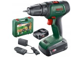 BOSCH UniversalDrill 18V Akumulátorový dvourychlostní vrtací šroubovák, 2x1,5Ah 06039D4002