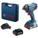 BOSCH GDR 180-LI Professional Rázový utahovák 18 V, 2 x 3,0 Ah, kufr 06019G5120