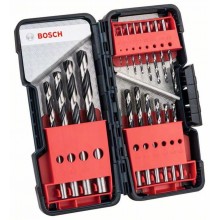 BOSCH 18dílná sada spirálových vrtáků HSS PointTeQ ToughBox 2608577350