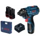 BOSCH GDR 120-LI PROFESSIONAL Aku rázový utahovák 12V, 2Ah, v kufru 06019F0001