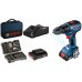 BOSCH Sada GSR 18V-50 + 2x 2,0Ah + GAL 18V-20 + 43ks příslušenství 06019H5004