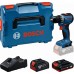BOSCH GSR18V-52 PROFESSIONAL Aku vrtací šroubovák, 1 x 2,0Ah +1 x 4,0Ah, L-BOXX 06019S0024