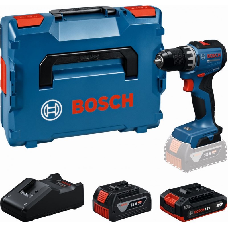 BOSCH GSR18V-52 PROFESSIONAL Aku vrtací šroubovák, 1 x 2,0Ah +1 x 4,0Ah, L-BOXX 06019S0024 BOSCH GSR18V-52 PROFESSIONAL Aku vrtací šroubovák, 1 x 2,0Ah +1 x 4,0Ah, L-BOXX 06019S0024