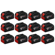 BOSCH PROFESSIONAL GBA 18 V Sada 12ti baterií 4,0 Ah 0602494004