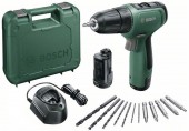 BOSCH EasyDrill 1200 Aku vrtací šroubovák (2x1,5 Ah) + GAL 1210 CV + AC kit 06039D3002