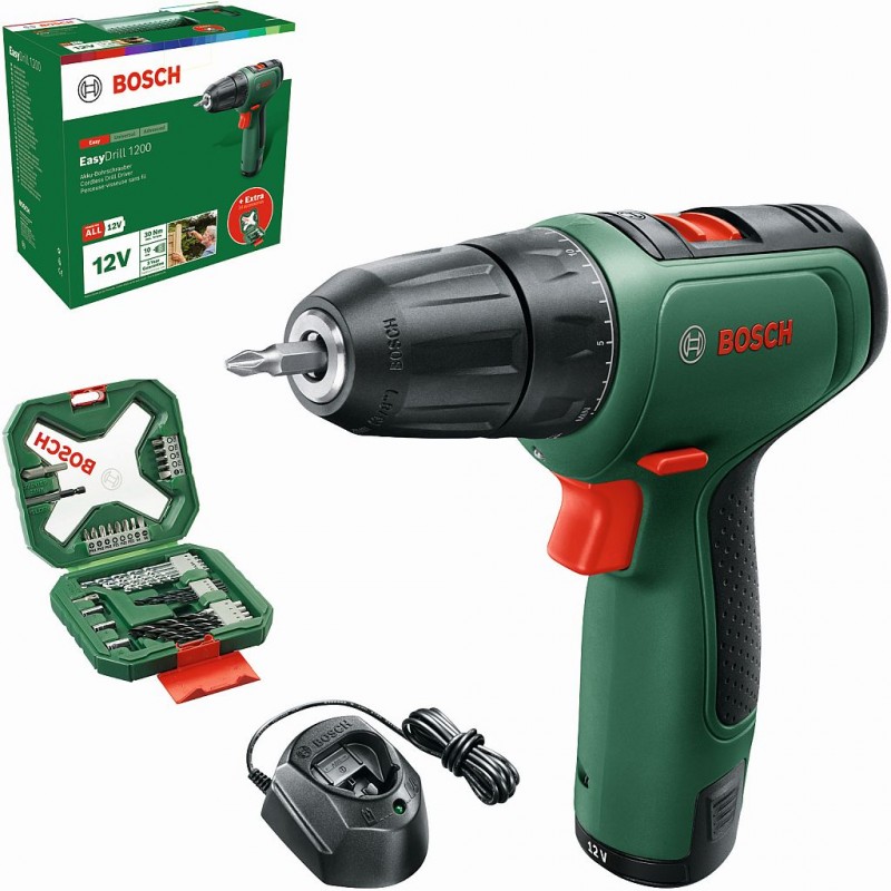 BOSCH EasyDrill 1200 Akumulátorový vrtací šroubovák, 1x 1.5Ah 06039D300A BOSCH EasyDrill 1200 Akumulátorový vrtací šroubovák, 1x 1.5Ah 06039D300A
