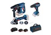BOSCH Kombinovaná sada: GBH 180-LI + GSR 18V-50 + GWS 180-LI 0615990M32