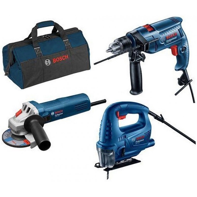 BOSCH Profesionální sada GSB 550 +GWS 750-125 +GST 700 +Taška 0615990M3L BOSCH Profesionální sada GSB 550 +GWS 750-125 +GST 700 +Taška 0615990M3L