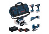 BOSCH Sada nářadí PROFESSIONAL GSR +GDX +GKS + GOP 1+ GST + 2x 5,0Ah 0615A500BV