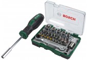 BOSCH 27dílná ráčnová sada + ruční šroubovák 2607017331