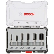 BOSCH Sada fréz, 6 ks, drážkovací frézy s 8mm vřetenem 2607017466