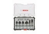 BOSCH Sada fréz s 6mm vřetenem Trim&Edging, 6 ks 2607017468