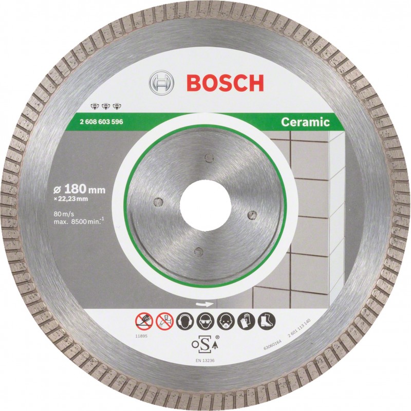 BOSCH Diamantový dělicí kotouč Best for Ceramic Extra-Clean Turbo 2608603596