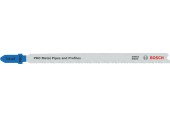 BOSCH Pilový plátek pro přímočaré pily PRO Metal Pipes and Profiles T321AF 132 mm, 5 ks 2608636705