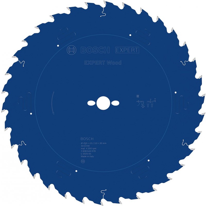 BOSCH Pilový kotouč EXPERT Wood, 450 × 4,5/3 × 30 mm, T34 2608644078 BOSCH Pilový kotouč EXPERT Wood, 450 × 4,5/3 × 30 mm, T34 2608644078