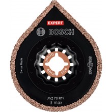 BOSCH Brusné víceúčelové nástroje EXPERT 3 max AVZ 70 RT4, 70 mm, 10 ks 2608900042