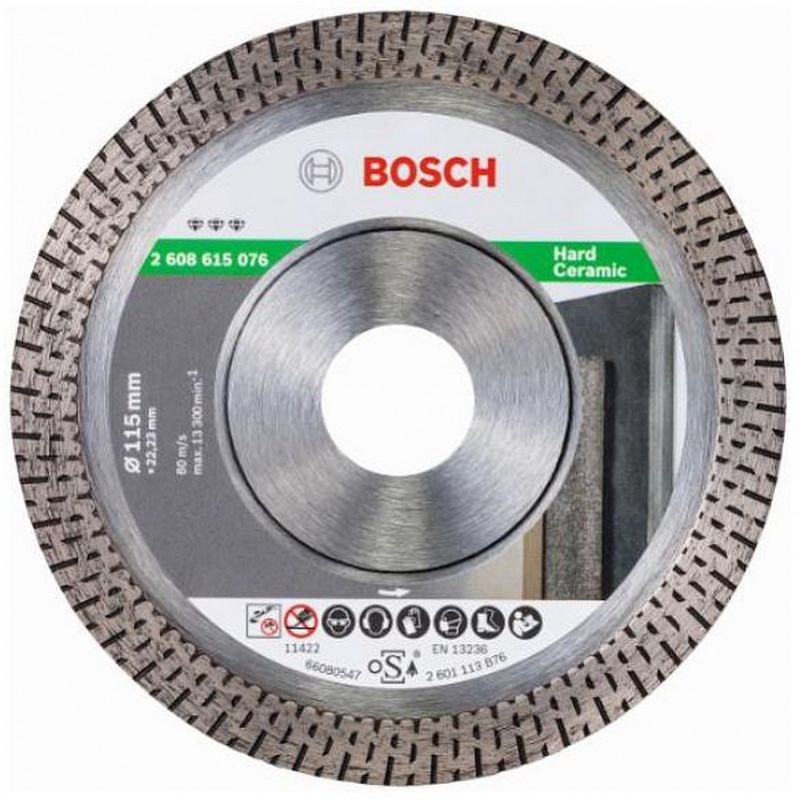BOSCH Best for Hard Ceramic Diamantový dělicí kotouč, 85 x 22,23 x 1,4 x 7 mm 2608615075