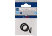 BOSCH Sada pojistného kroužku a kolíku pro nástrčnou hlavici, 1/4", 4 ks 2608003064