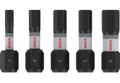 BOSCH Bit PRO Hex Impact, H3, H4, H5 (2×), H6, 25 mm, 5 ks 2608521U59